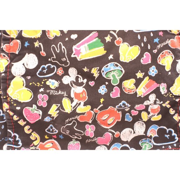 Disneyland Resort Mickey Mouse All Over Print Tote Bag 100% Cotton Book Bag Vtg - Picture 6 of 16